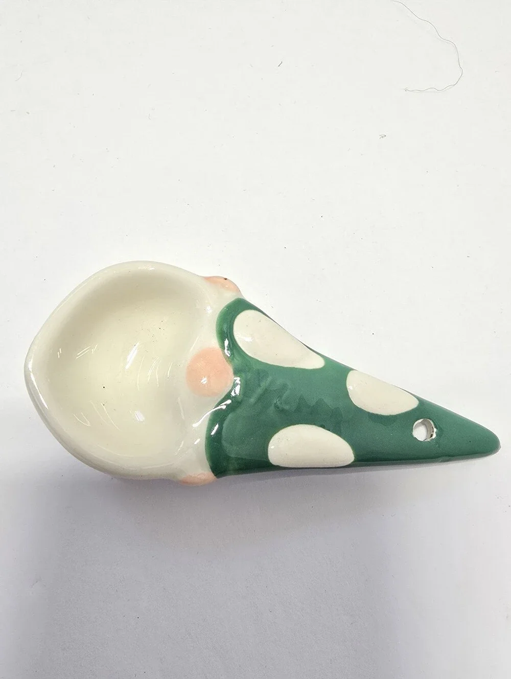 Set of 4 Holiday Time Christmas Gnome Ceramic Measuring Spoon Set